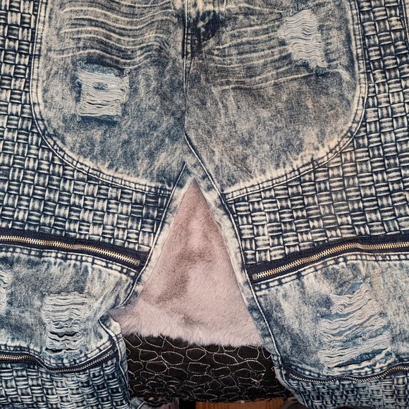 Mens DNM Collection Distressed Blue Jeans Size 38 - Picture 2 of 8